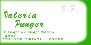 valeria punger business card
