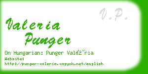 valeria punger business card